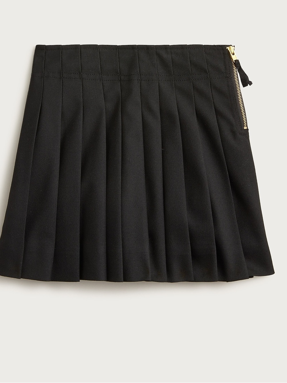 NWT J. Crew Crewcuts Girls’ Black Uniform Pleated Skirt Size 14